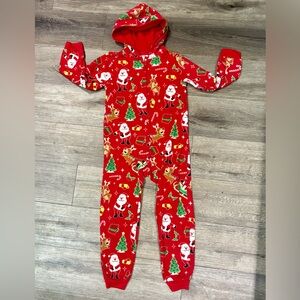 Dear Santa Fleece One Piece Pajamas size 7/8
